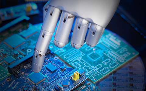 Automated electronics manufacturing of vehicle camera circuit boards