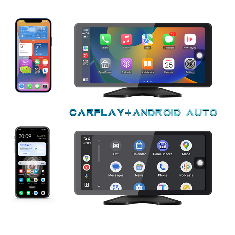 CarPlay navigation and dash cam recording on the 10.36 inch screen
