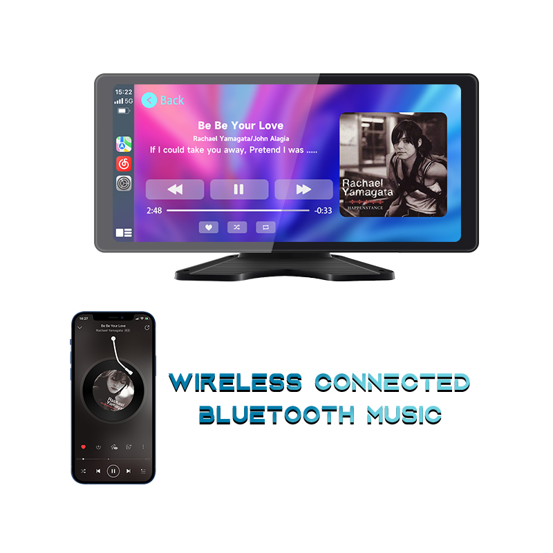 Wireless CarPlay and Android Auto navigation on the dash screen