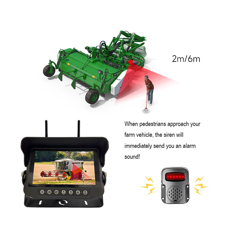 Magnetic no-drill camera mounting on a trailer with no wiring
