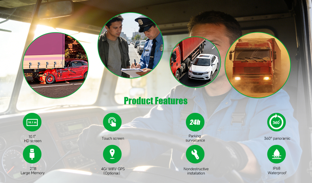 Multi-trigger views: turn signal, reverse gear, radar and speed
