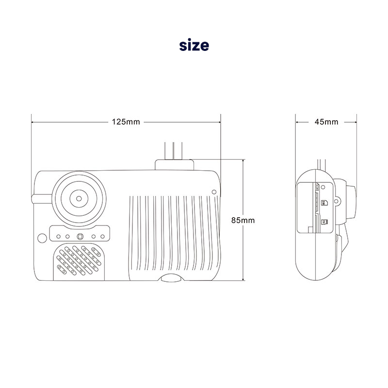 SOS button and G-sensor impact recording lock