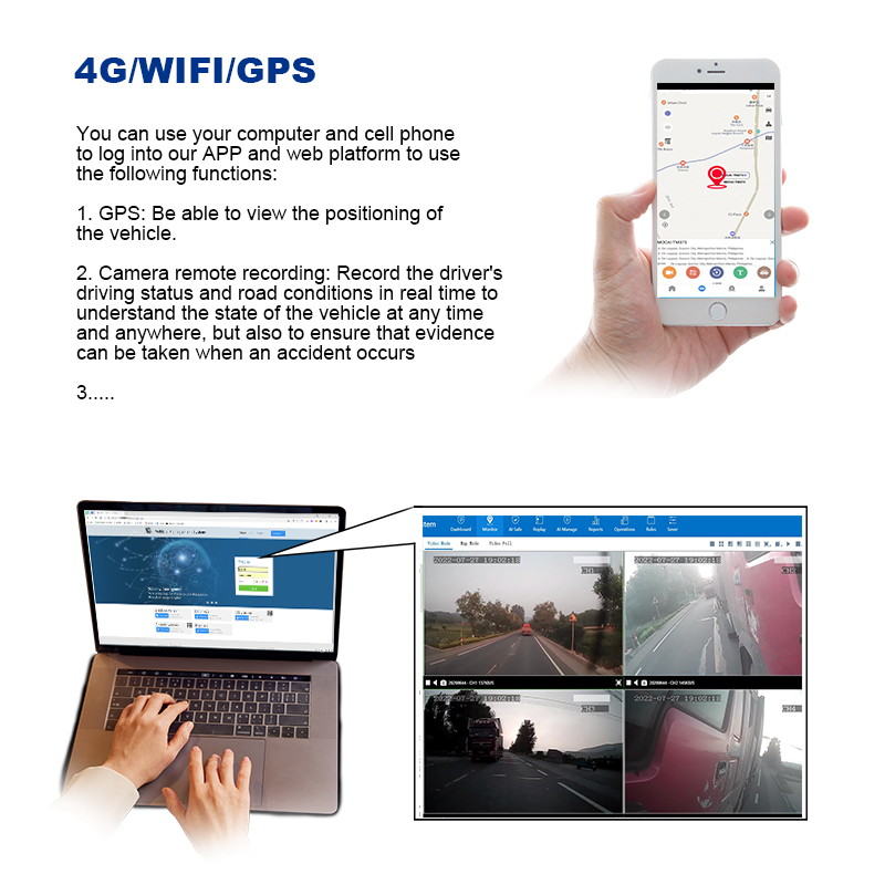 Android connectivity, Bluetooth and remote app on the car DVR