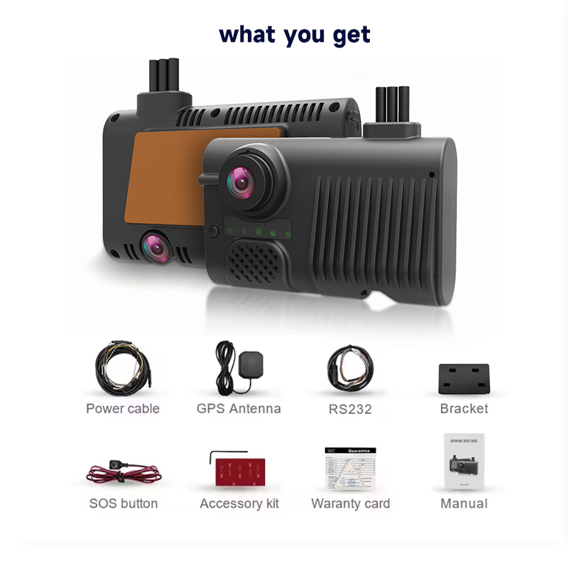 4G dual-lens dash cam feature overview